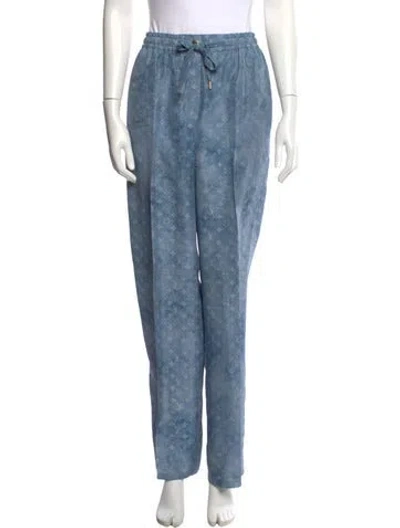 Pre-owned Louis Vuitton 2021 Straight Leg Pants In Blue