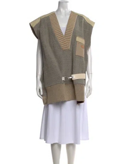 Pre-owned Louis Vuitton 2021 Striped Sweater W/ Tags In Neutral