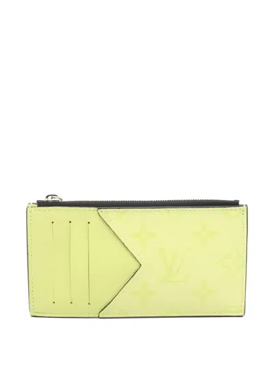 Pre-owned Louis Vuitton 2021 Taigarama Wallet In Yellow