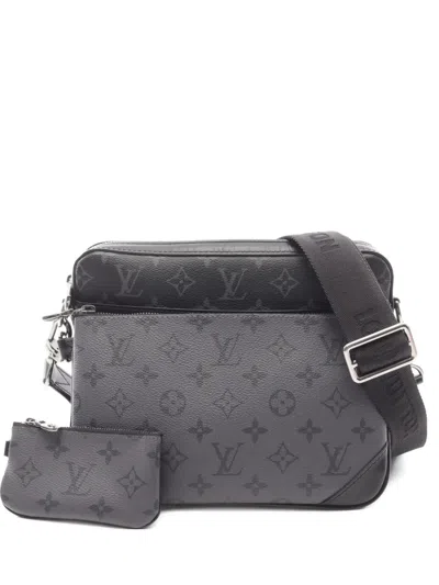 Pre-owned Louis Vuitton 2021 Trio Messenger Bag In Black