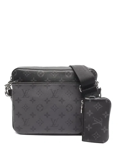 Pre-owned Louis Vuitton 2021 Trio Messenger Bag In Black