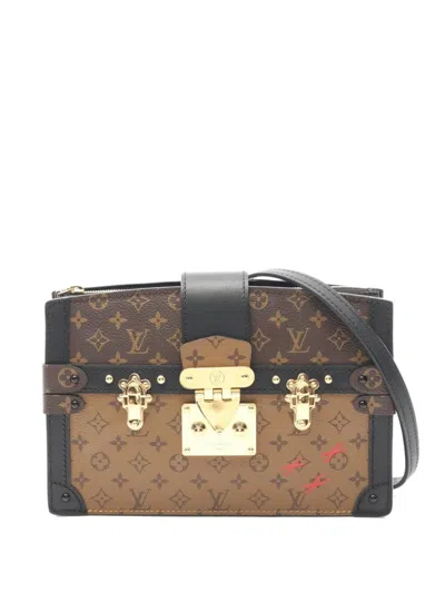 Pre-owned Louis Vuitton 2021 Trunk Monogram Reverse Shoulder Bag In Brown
