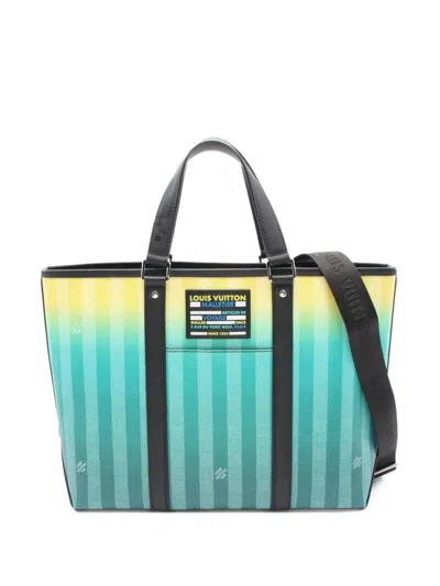 Pre-owned Louis Vuitton 2021 Weekend Pm Tote Bag In Green