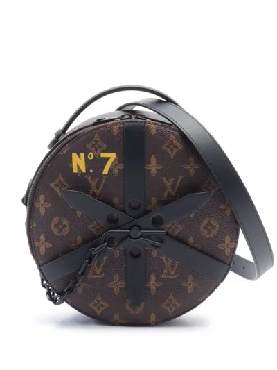 Pre-owned Louis Vuitton 2021 Wheel Box Two-way Handbag In ブラウン