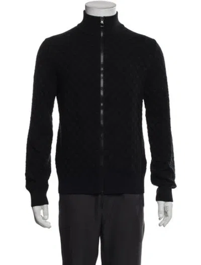 Pre-owned Louis Vuitton 2021 Wool Cardigan In Black