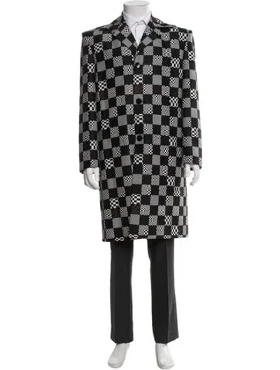 Pre-owned Louis Vuitton 2021 Wool Coat In Black