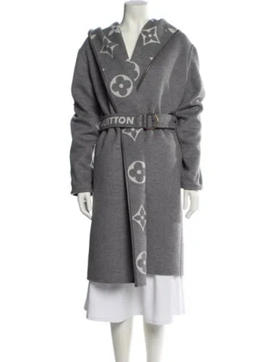 Pre-owned Louis Vuitton 2021 Wool Coat In Gray