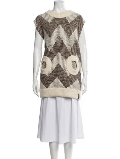 Pre-owned Louis Vuitton 2021 Wool Sweater In Neutral