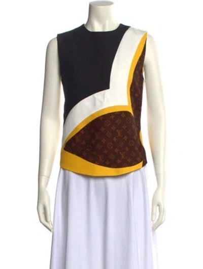 Pre-owned Louis Vuitton 2021 Wool Top In Brown
