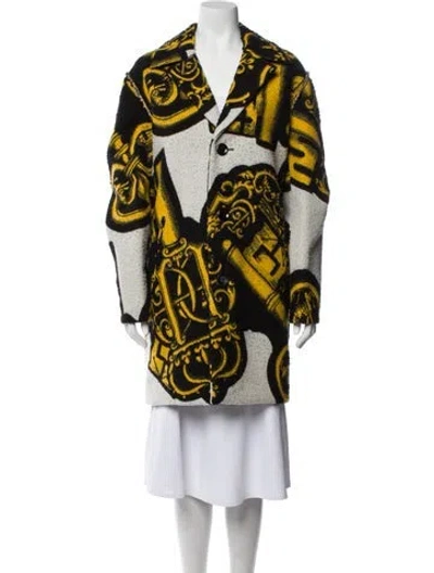 Pre-owned Louis Vuitton 2021 X Fornasetti Coat In Black