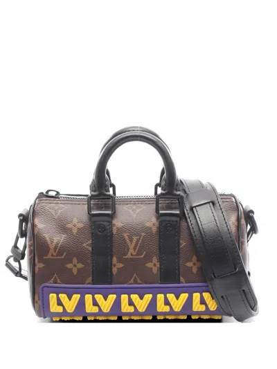 Pre-owned Louis Vuitton 2021 Xs Keepall Lv Monogram Tote Bag In Brown