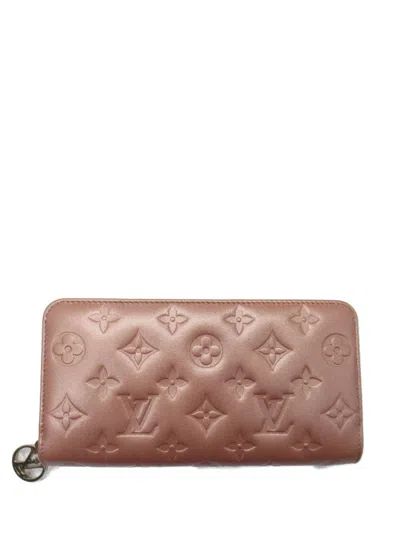 Pre-owned Louis Vuitton 2021 Zippy Long Wallet In Pink