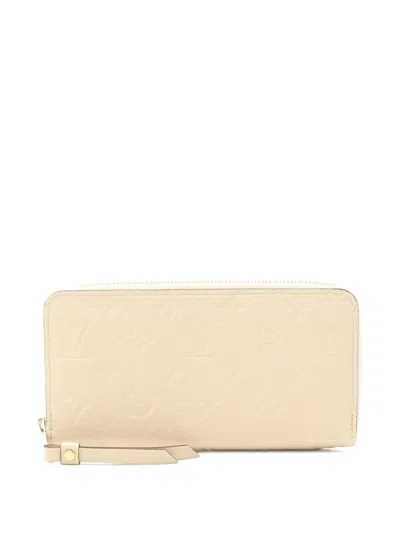 Pre-owned Louis Vuitton 2021 Zippy Monogram Empreinte Wallet In Neutral