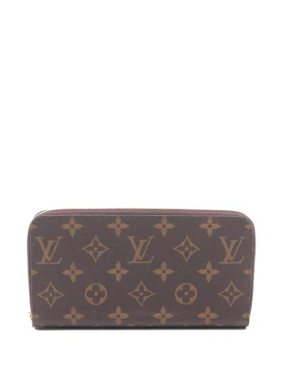 Pre-owned Louis Vuitton 2021 Zippy Monogram Wallet In Brown