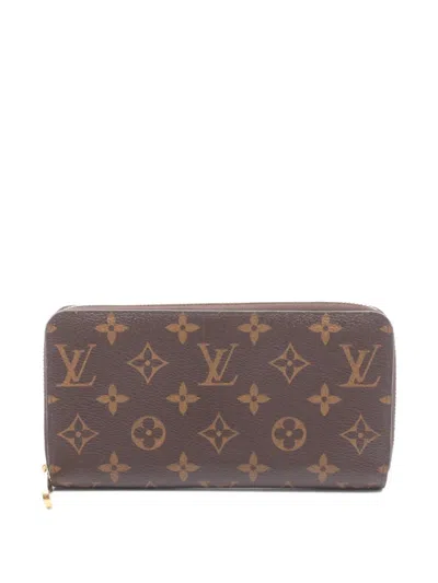 Pre-owned Louis Vuitton 2021 Zippy Monogram Wallet In Brown