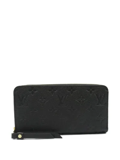 Pre-owned Louis Vuitton 2021's Zippy Wallet In Black