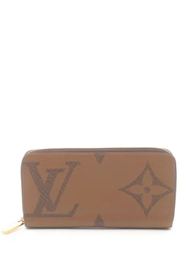 Pre-owned Louis Vuitton 2021 Zippy Wallet In Brown