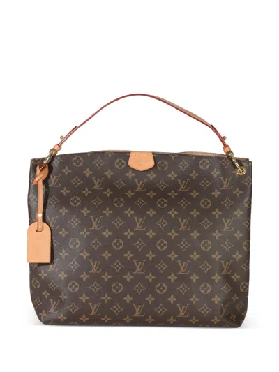 Pre-owned Louis Vuitton 2021-2024 Mm Graceful Tote Bag In Brown