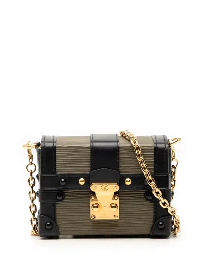 Pre-owned Louis Vuitton 2021-2025 Epi Essential Trunk Crossbody Bag In Green