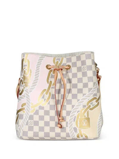 Pre-owned Louis Vuitton 2021-2025 Mm Néonoé Bucket Bag In Neutral