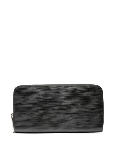 Pre-owned Louis Vuitton 2021-2025 Zippy Wallet In Black