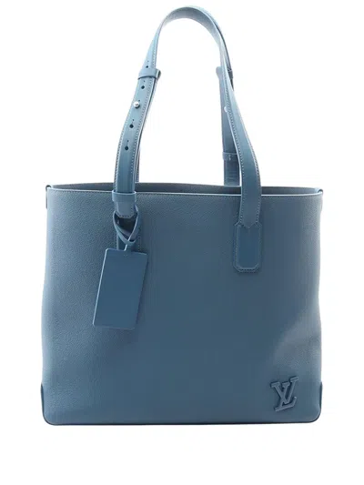 Pre-owned Louis Vuitton 2021-2026 Aerogram Fastline Tote Bag In Blue