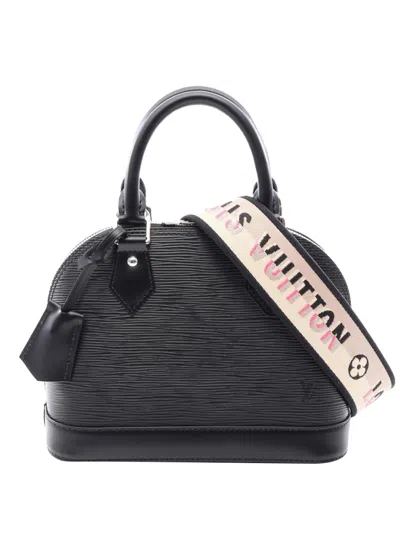 Pre-owned Louis Vuitton 2021-2026 Epi Alma Bb Satchel In Black