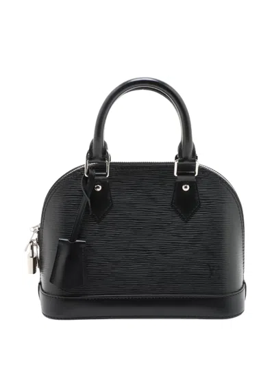Pre-owned Louis Vuitton 2021-2026 Epi Alma Bb Satchel In Black