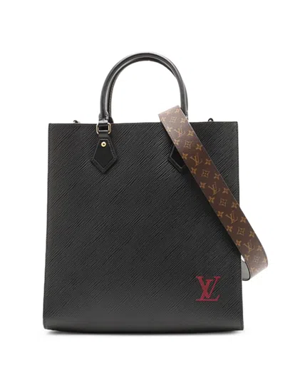 Pre-owned Louis Vuitton 2021-2026 Epi Sac Plat Pm Satchel In Black