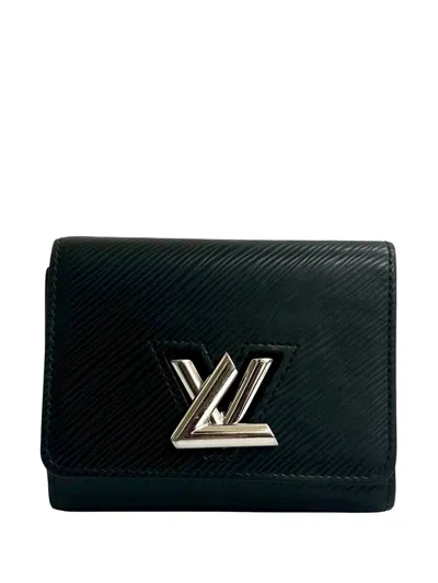Pre-owned Louis Vuitton 2021-2026 Epi Twist Wallet Small Wallets In Black