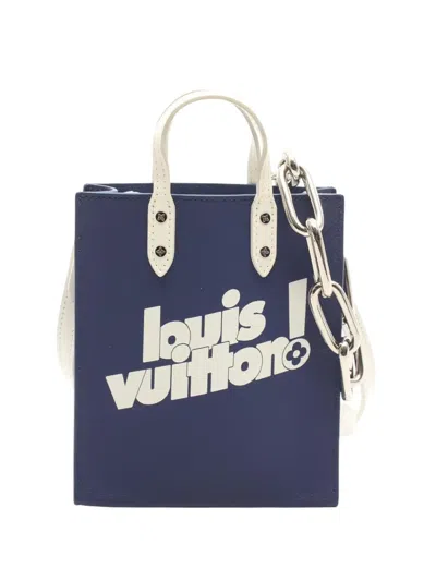 Pre-owned Louis Vuitton 2021-2026 Everyday Sac Plat Xs Satchel In Blue
