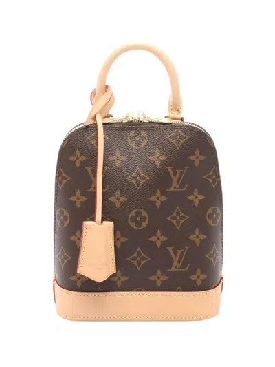 Pre-owned Louis Vuitton 2021-2026 Monogram Alma Backpack In Brown