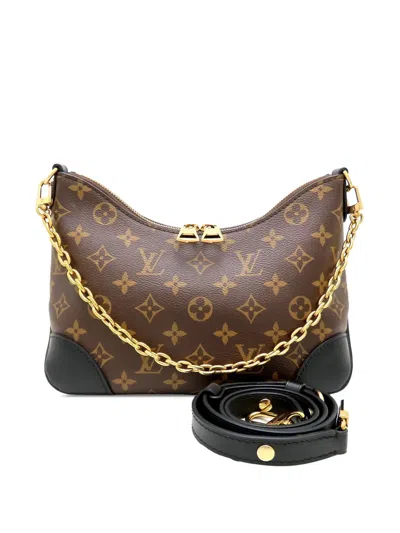 Pre-owned Louis Vuitton 2021-2026 Monogram Boulogne Pm Satchel In Black