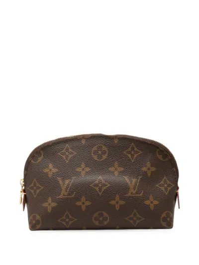 Pre-owned Louis Vuitton 2021-2026 Monogram Cosmetic Pm Pouch In Brown