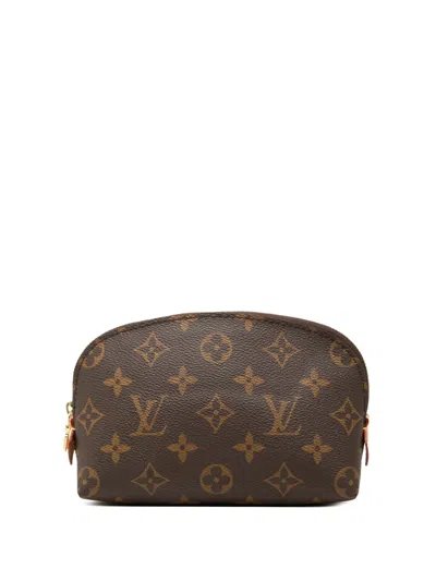Pre-owned Louis Vuitton 2021-2026 Monogram Cosmetic Pm Pouch In Brown