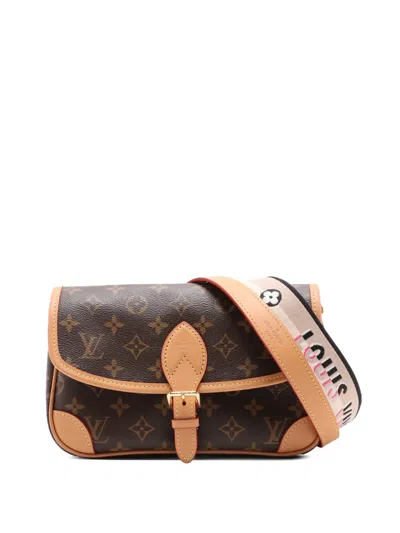 Pre-owned Louis Vuitton 2021-2026 Monogram Diane Satchel In Brown