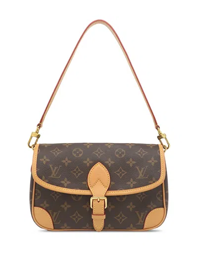 Pre-owned Louis Vuitton 2021-2026 Monogram Diane Satchel In Brown