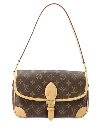 Pre-owned Louis Vuitton 2021-2026 Monogram Diane Satchel In Brown