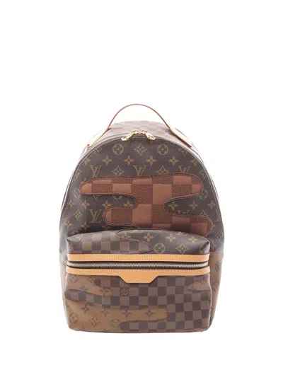 Pre-owned Louis Vuitton 2021-2026 Monogram Discovery Pm Backpack In Brown