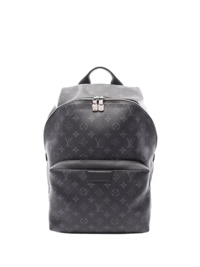 Pre-owned Louis Vuitton 2021-2026 Monogram Eclipse Discovery Backpack In Black