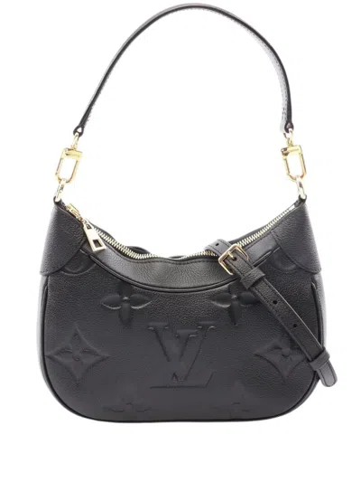 Pre-owned Louis Vuitton 2021-2026 Monogram Empreinte Bagatelle Satchel In Black