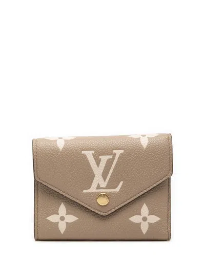 Pre-owned Louis Vuitton 2021-2026 Monogram Empreinte Giant Victorine Wallet Small Wallets In Neutrals