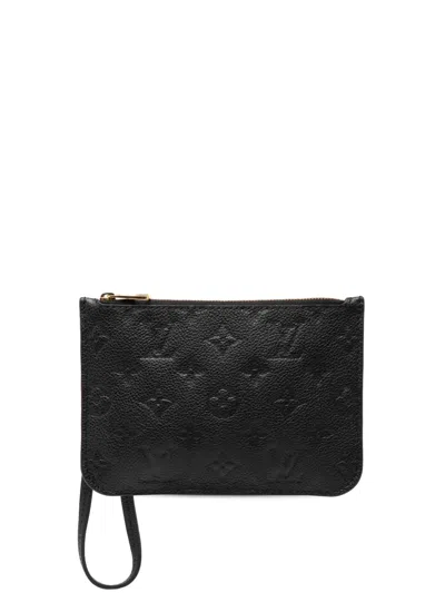 Pre-owned Louis Vuitton 2021-2026 Monogram Empreinte Loop Pouch In Black