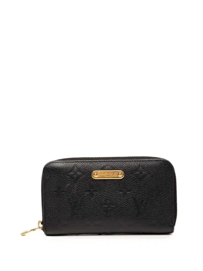 Pre-owned Louis Vuitton 2021-2026 Monogram Empreinte Margot Wallet Long Wallets In Black