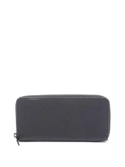Pre-owned Louis Vuitton 2021-2026 Monogram Empreinte Zippy Wallet Long Wallets In Black