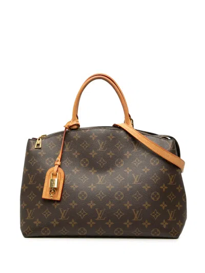 Pre-owned Louis Vuitton 2021-2026 Monogram Grand Palais Satchel In Brown