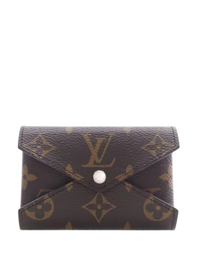 Pre-owned Louis Vuitton 2021-2026 Monogram Kirigami Card Holder In Brown