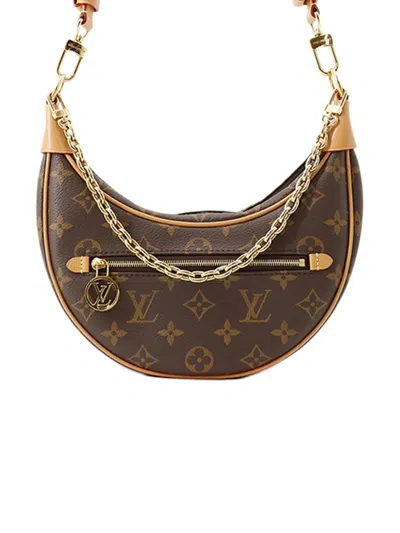 Pre-owned Louis Vuitton 2021-2026 Monogram Loop Satchel In Brown