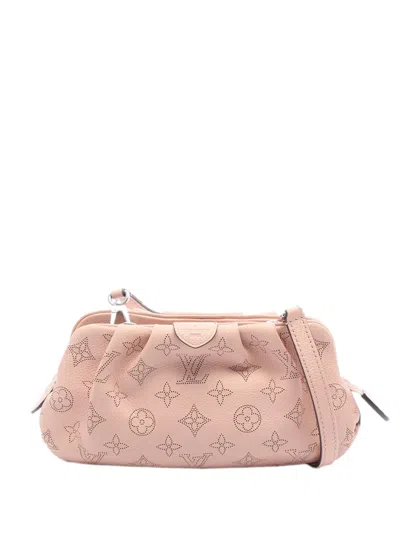 Pre-owned Louis Vuitton 2021-2026 Monogram Mahina Scala Mini Pouch Crossbody Bag In Pink