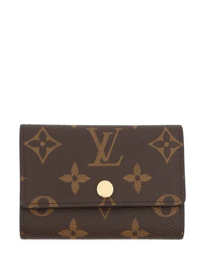Pre-owned Louis Vuitton 2021-2026 Monogram Multicles 6 Key Holder In Brown